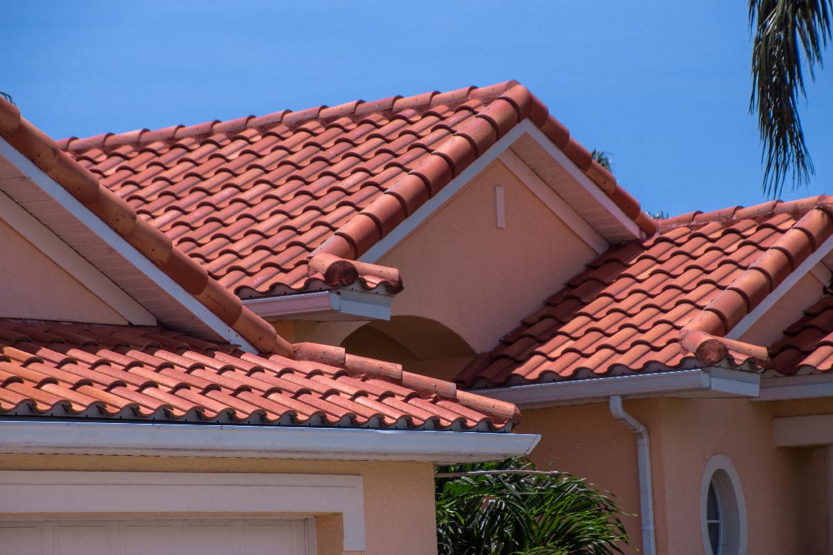 Florida home with spanish tiled roof