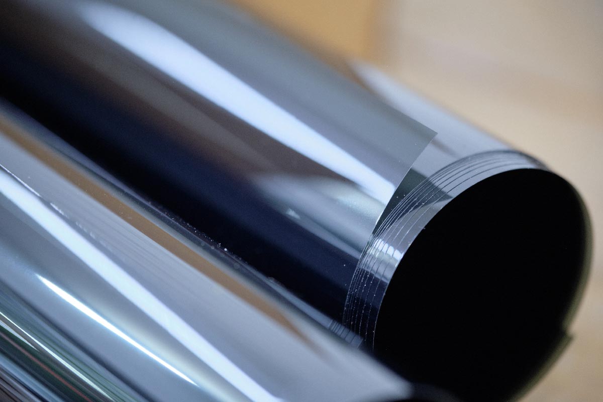 Roll of  film before installed to glass surface