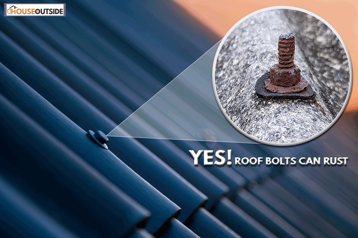 Bolts holding rooftop plates on the roof at sunset, Do Roof Bolts Rust?