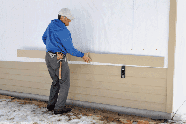 Carpenter using gauge to install fibrous cement siding. What Nails To Use For Fiber Cement Siding
