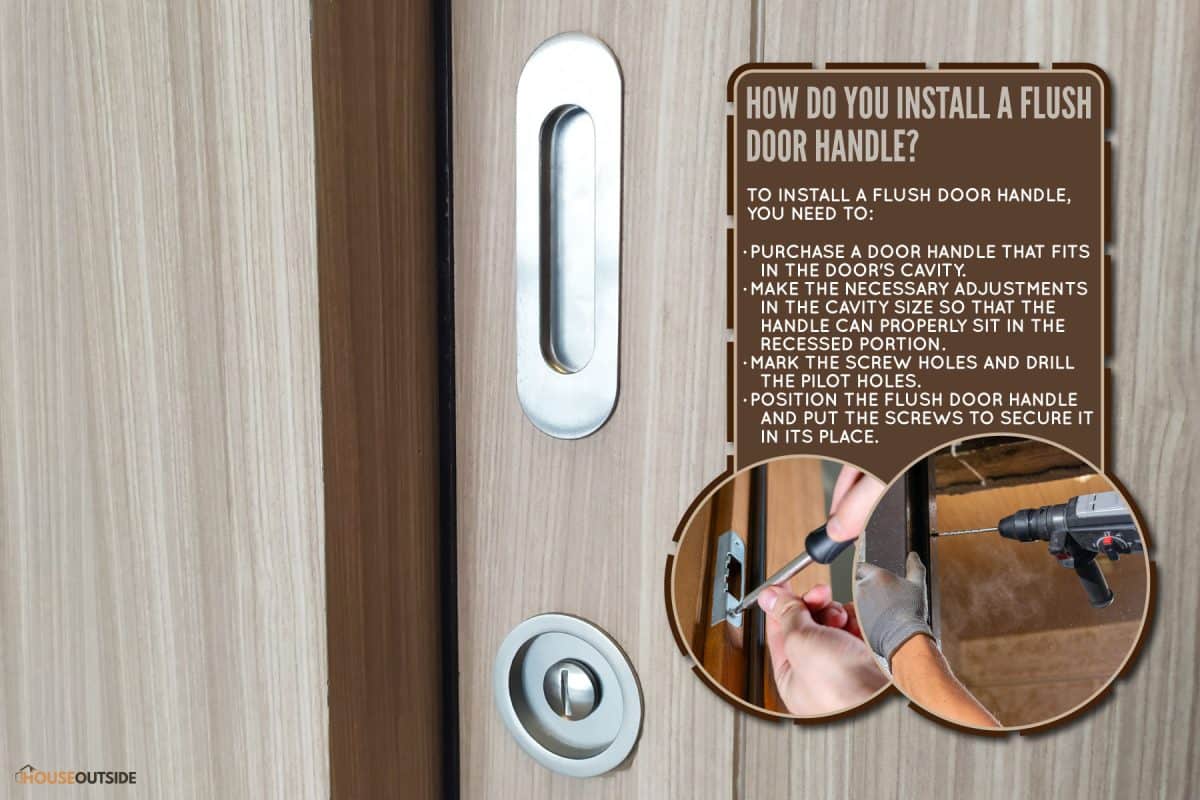 modern-pocket-handle-flush-tidy on the door inside the house, How Do You Install A Flush Door Handle?