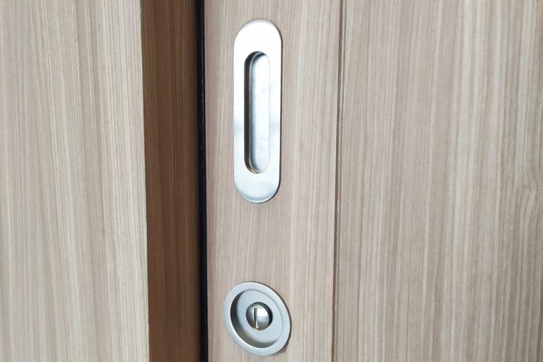 modern-pocket-handle-flush-tidy on the door inside the house, How Do You Install A Flush Door Handle?