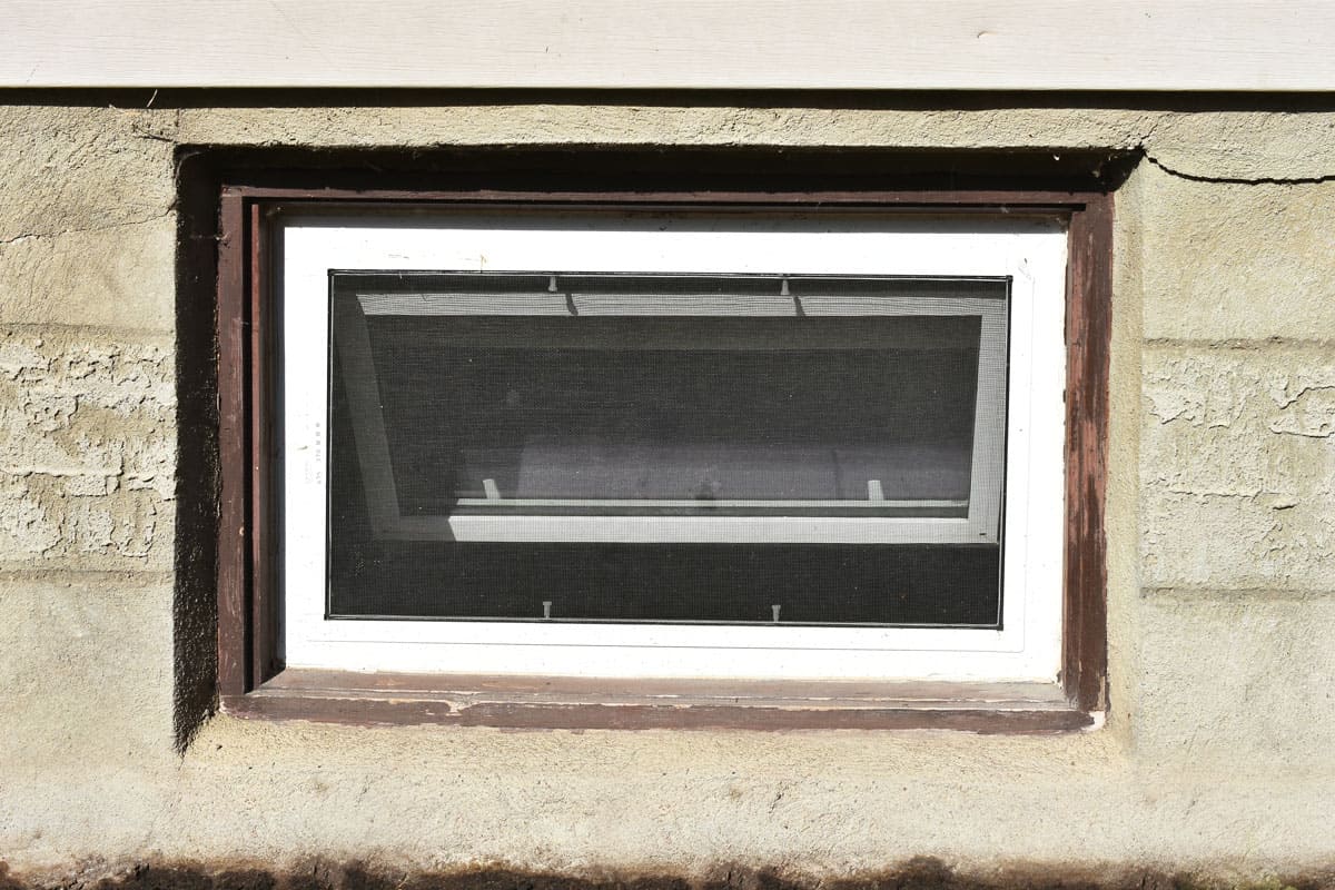 image-old-basement-window-brown-painted